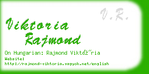 viktoria rajmond business card
